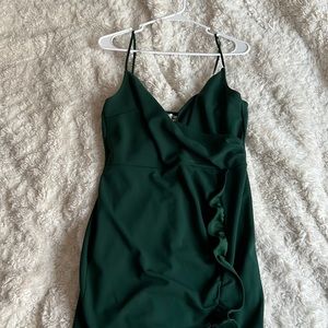 Emerald green bodycon dress